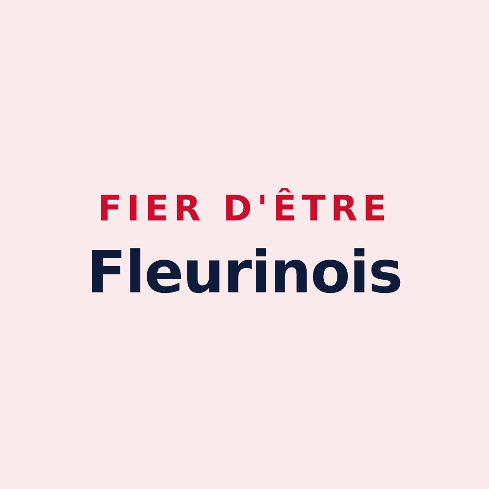 Magnet « Fier d'être Fleurinois » — design pour Fleurines
