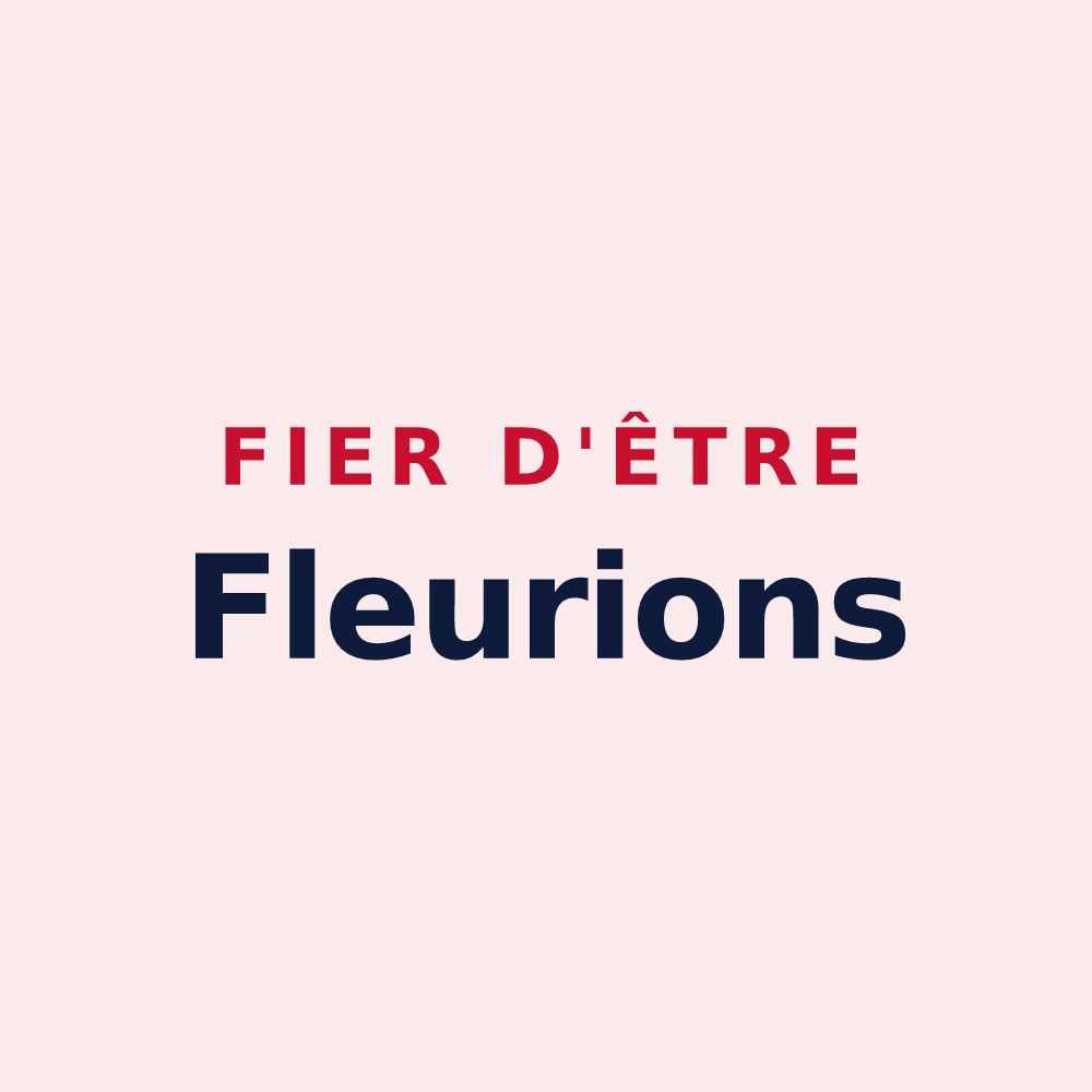 Magnet « Fier d'être Fleurions » — design pour Fleury