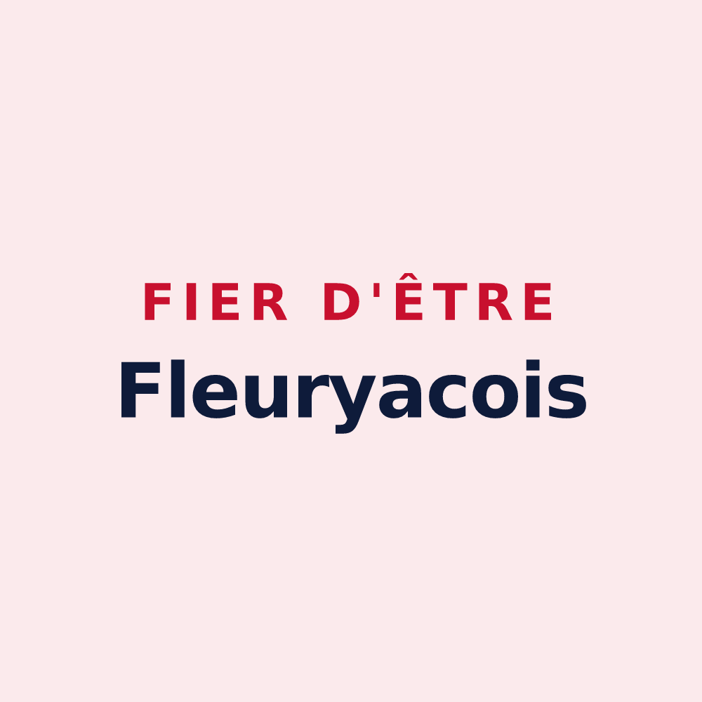 Magnet « Fier d'être Fleuryacois » — design pour Fleury