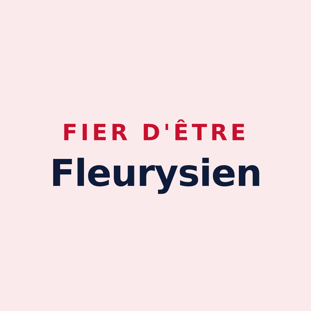 Magnet « Fier d'être Fleurysien » — design pour Fleury-la-Forêt
