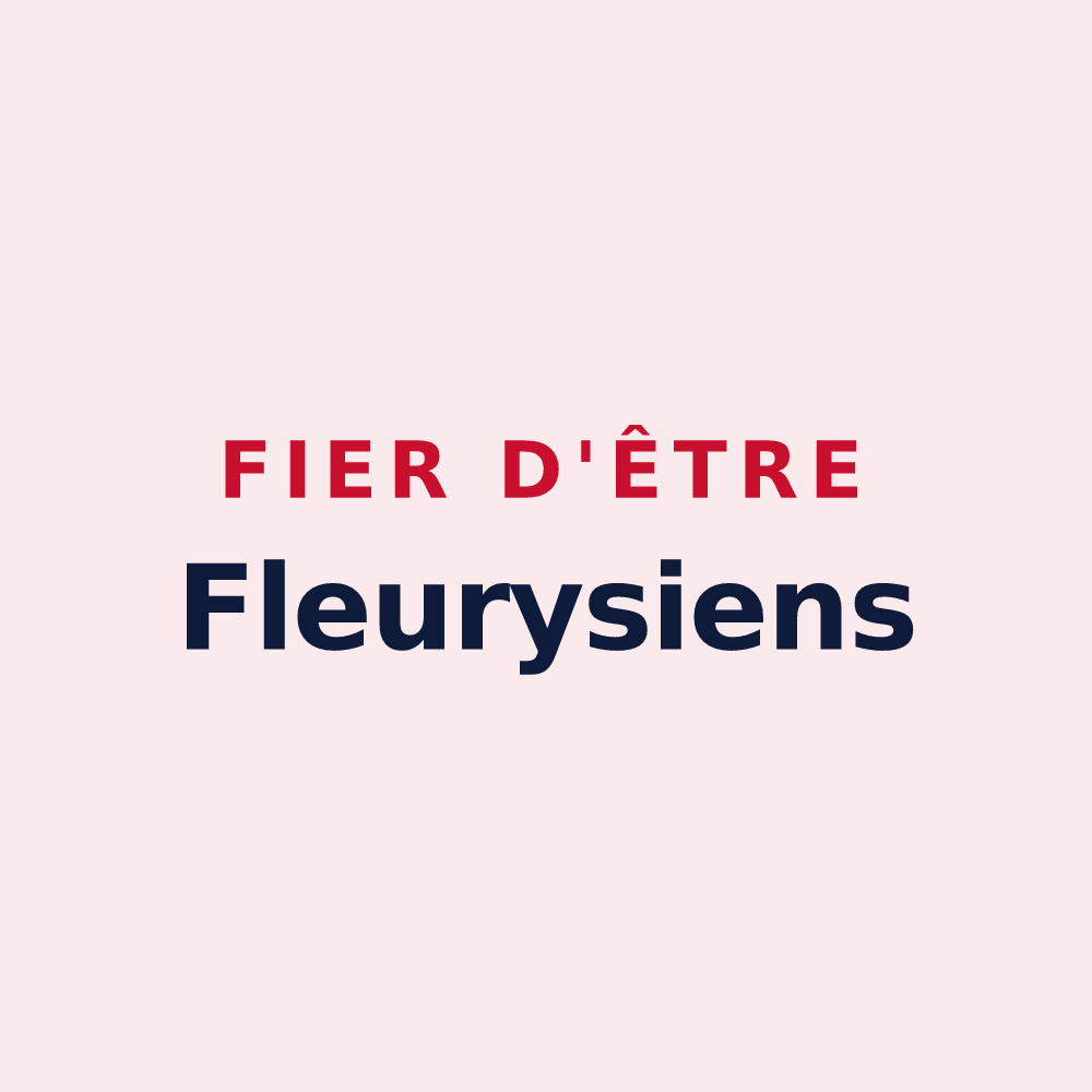 Magnet « Fier d'être Fleurysiens » — design pour Fleury-sur-Orne