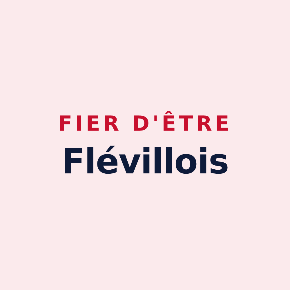 Magnet « Fier d'être Flévillois » — design pour Fléville