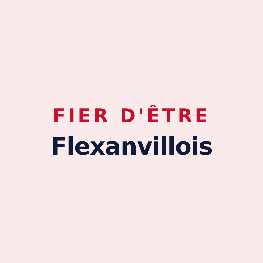 Magnet « Fier d'être Flexanvillois » — design pour Flexanville