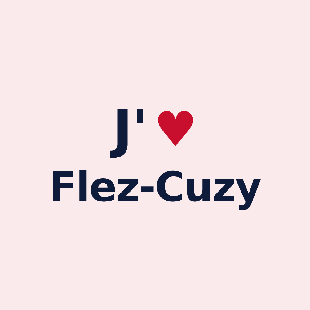 Magnet personnalisé Flez-Cuzy — design J'aime Flez-Cuzy