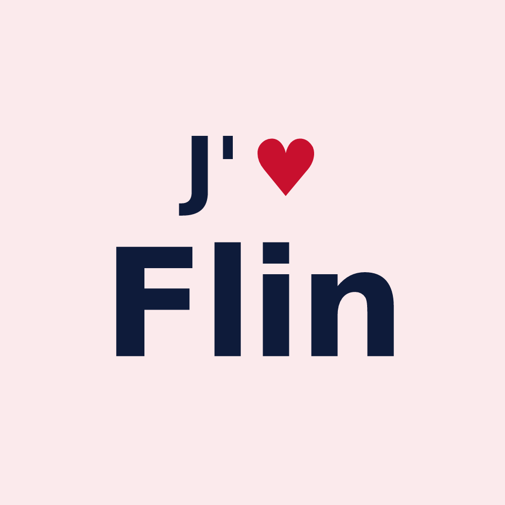 Magnet personnalisé Flin — design J'aime Flin