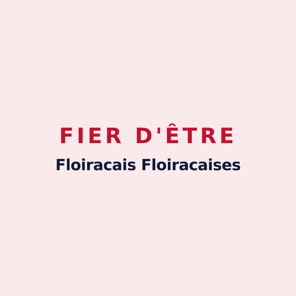 Magnet « Fier d'être Floiracais
Floiracaises » — design pour Floirac