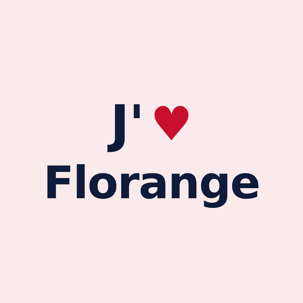 Magnet personnalisé Florange — design J'aime Florange