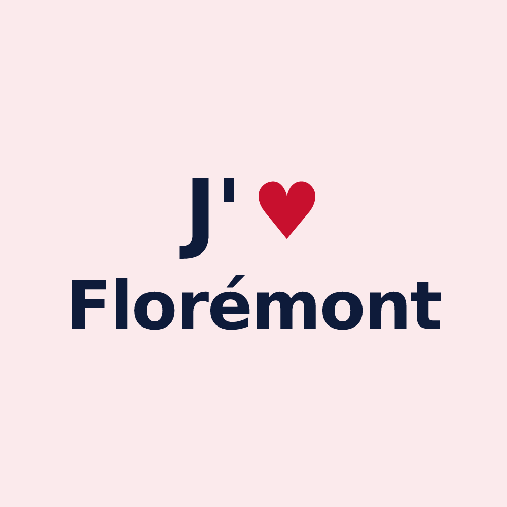 Magnet personnalisé Florémont — design J'aime Florémont