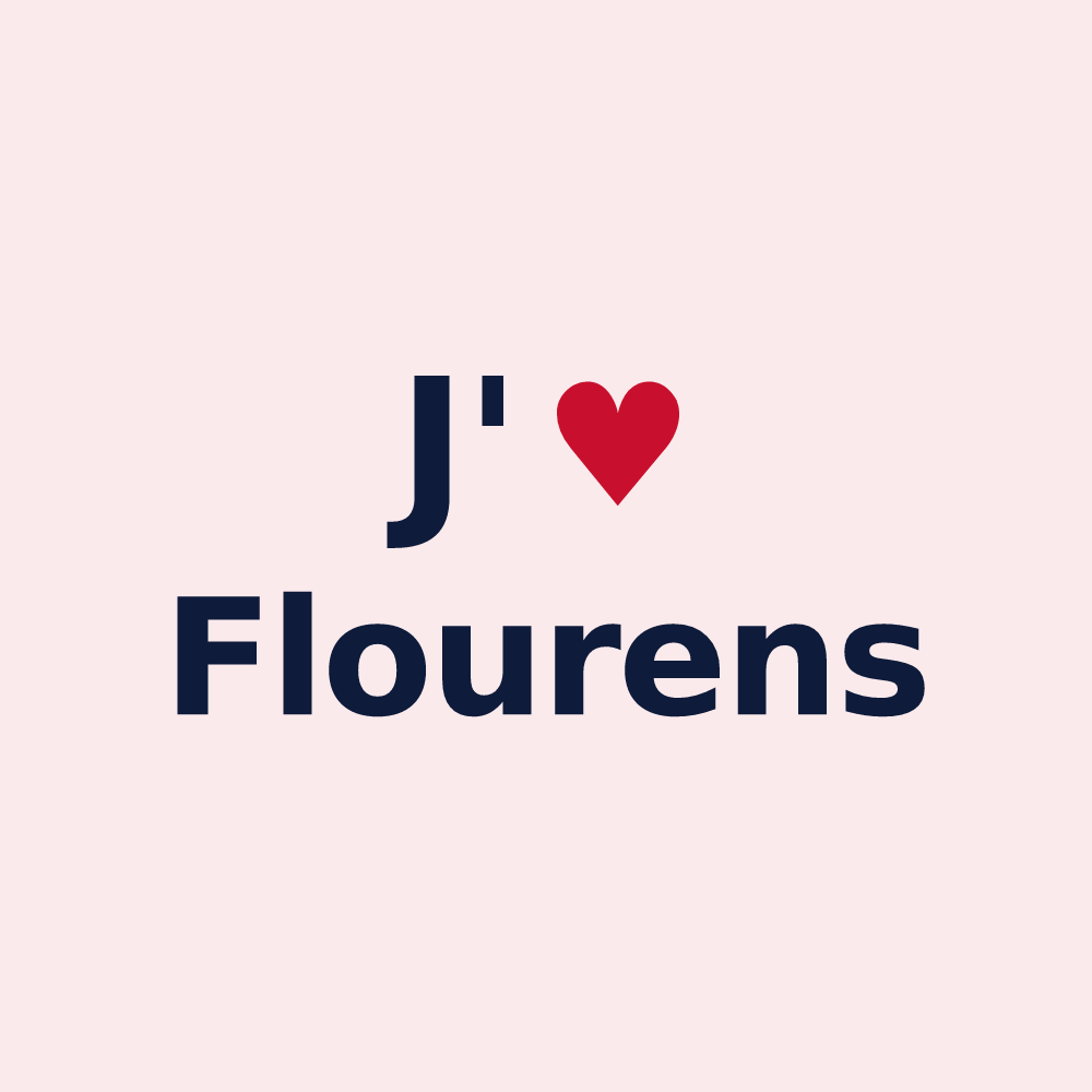Magnet personnalisé Flourens — design J'aime Flourens