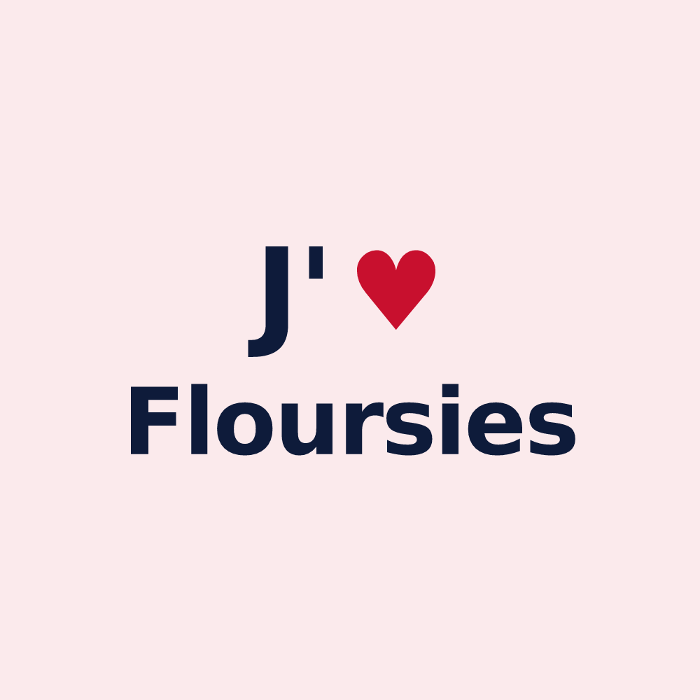 Magnet personnalisé Floursies — design J'aime Floursies