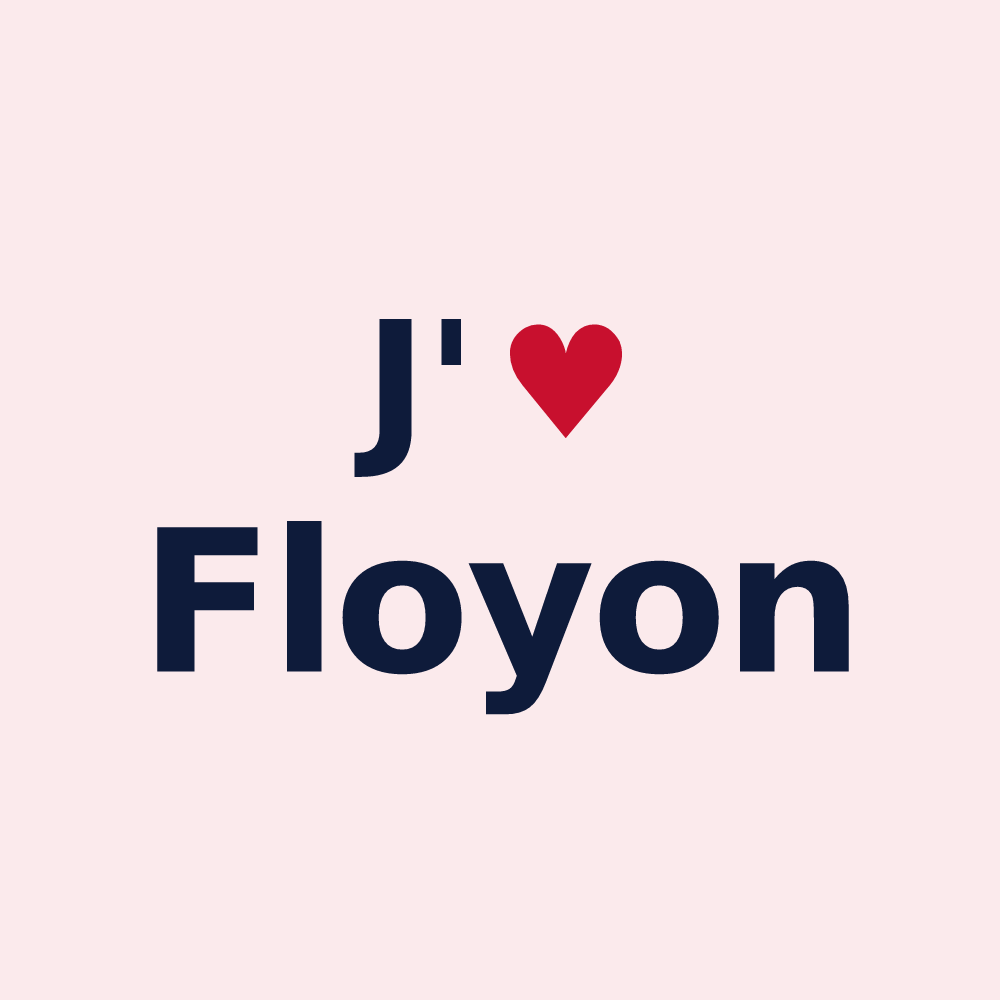 Magnet personnalisé Floyon — design J'aime Floyon