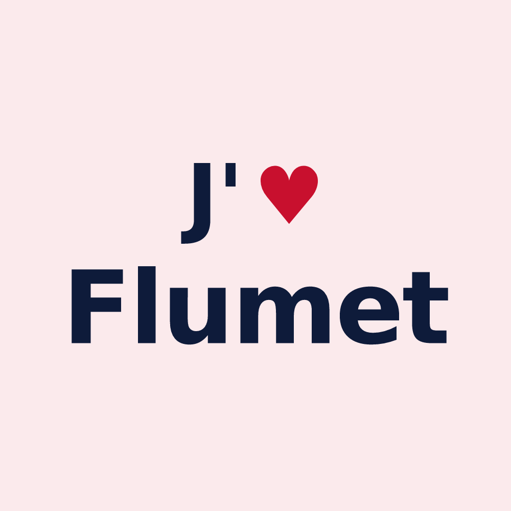 Magnet personnalisé Flumet — design J'aime Flumet
