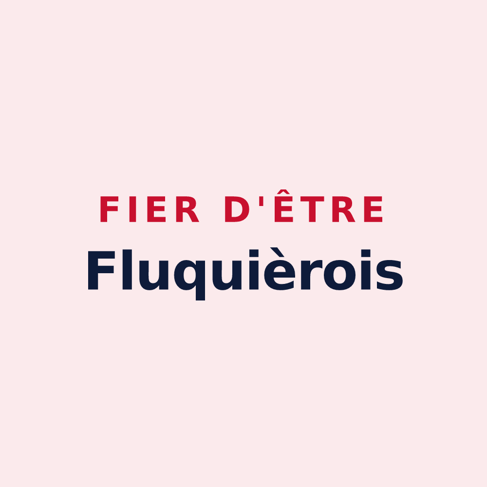 Magnet « Fier d'être Fluquièrois » — design pour Fluquières