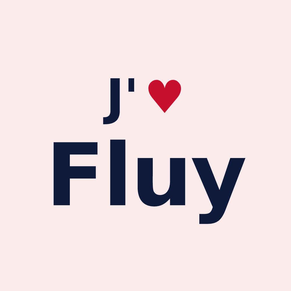Magnet personnalisé Fluy — design J'aime Fluy