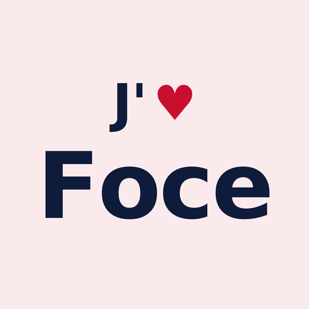 Magnet personnalisé Foce — design J'aime Foce