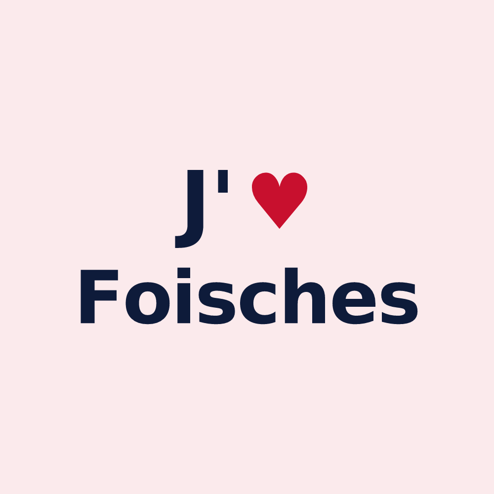 Magnet personnalisé Foisches — design J'aime Foisches