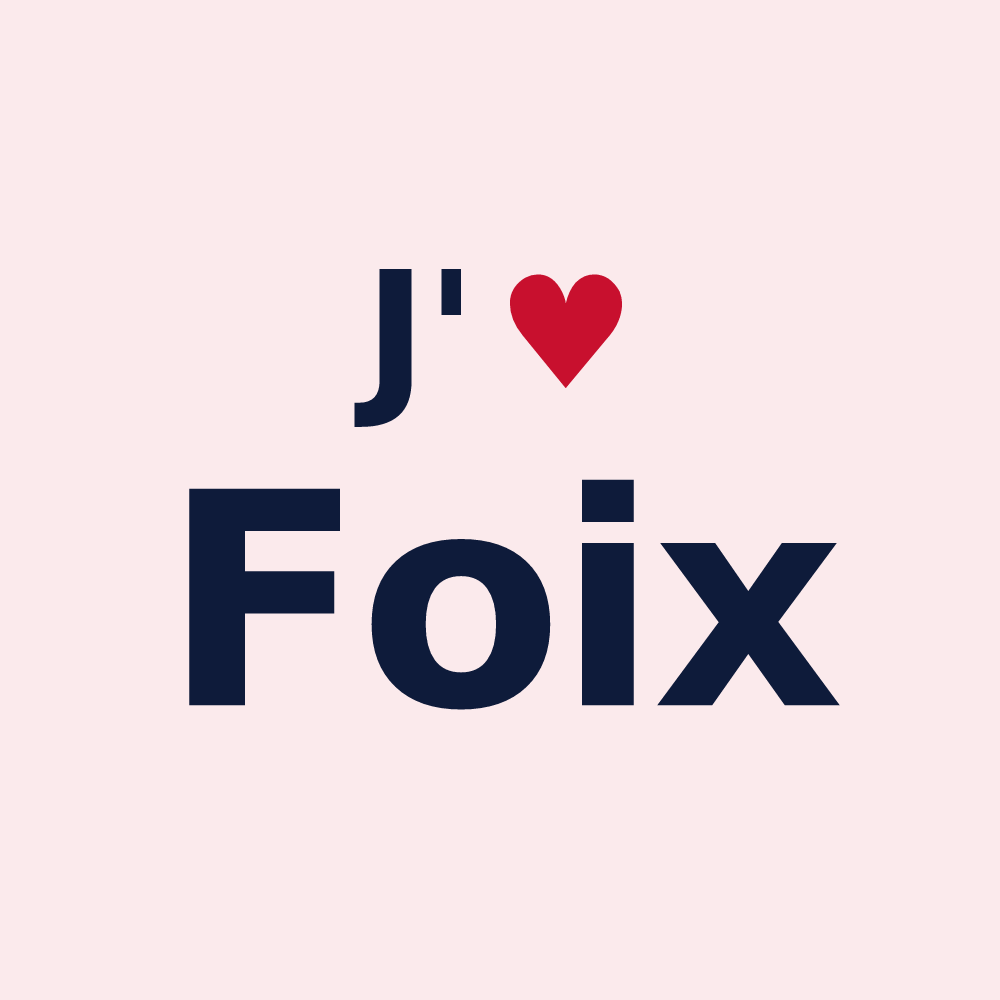 Magnet personnalisé Foix — design J'aime Foix