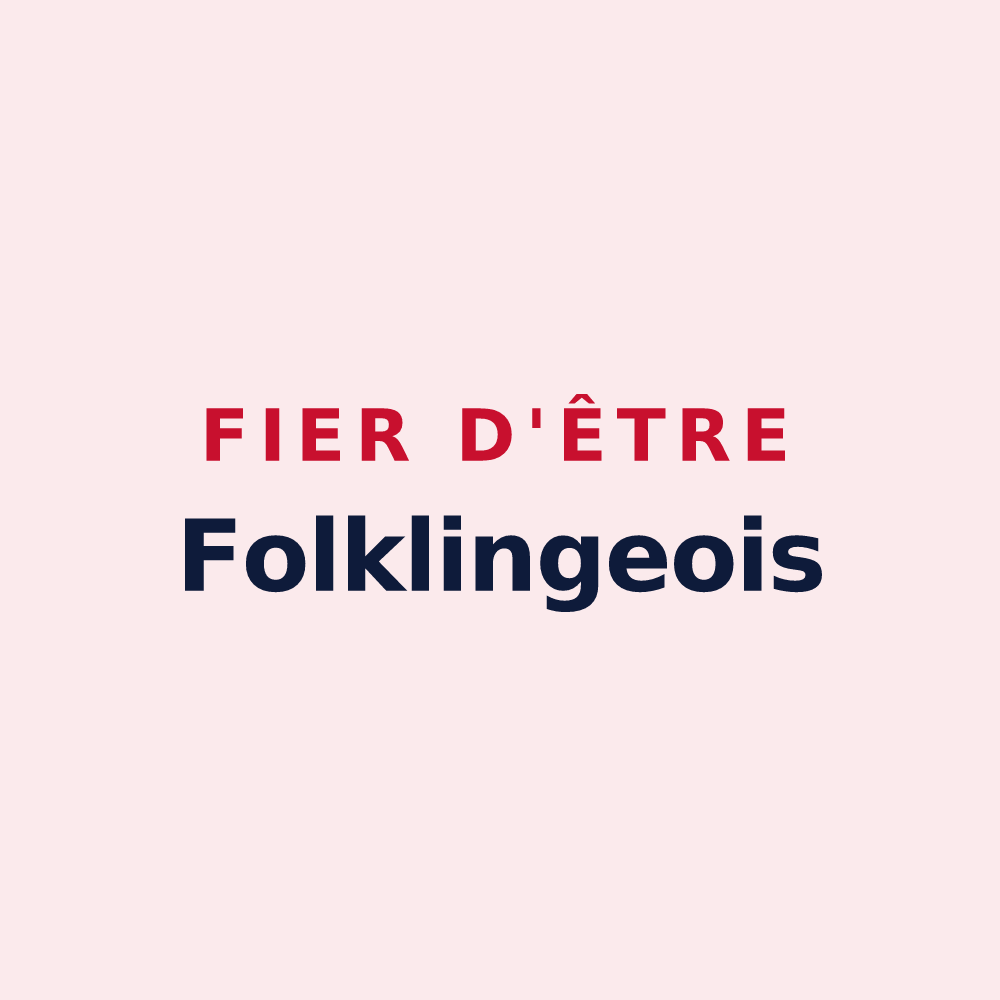 Magnet « Fier d'être Folklingeois » — design pour Folkling