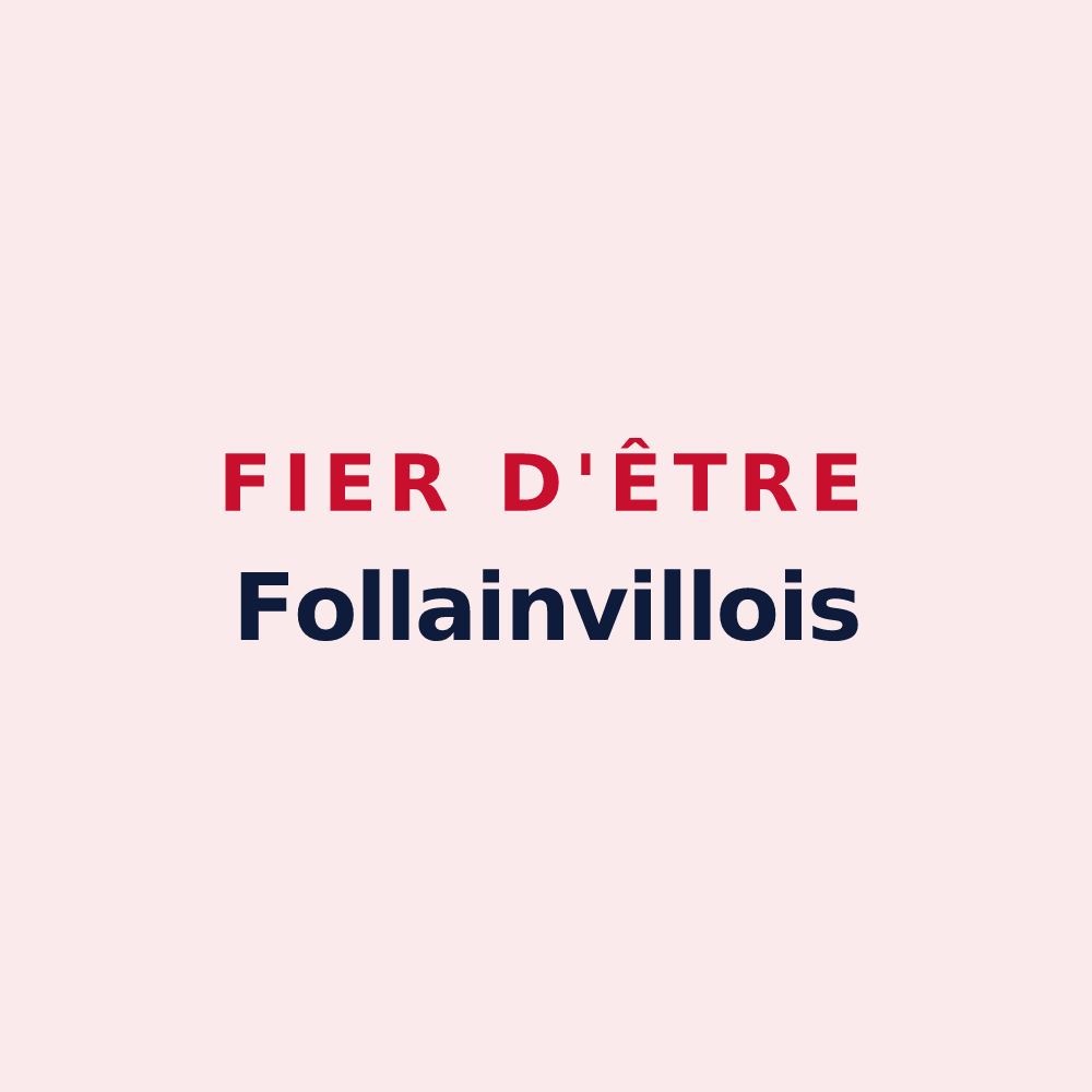 Magnet « Fier d'être Follainvillois » — design pour Follainville-Dennemont