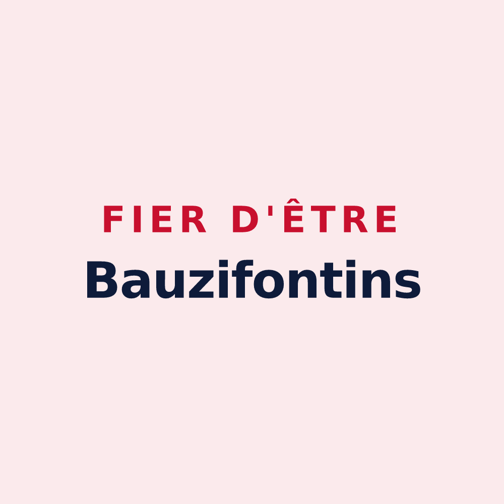 Magnet « Fier d'être Bauzifontins » — design pour Fonbeauzard