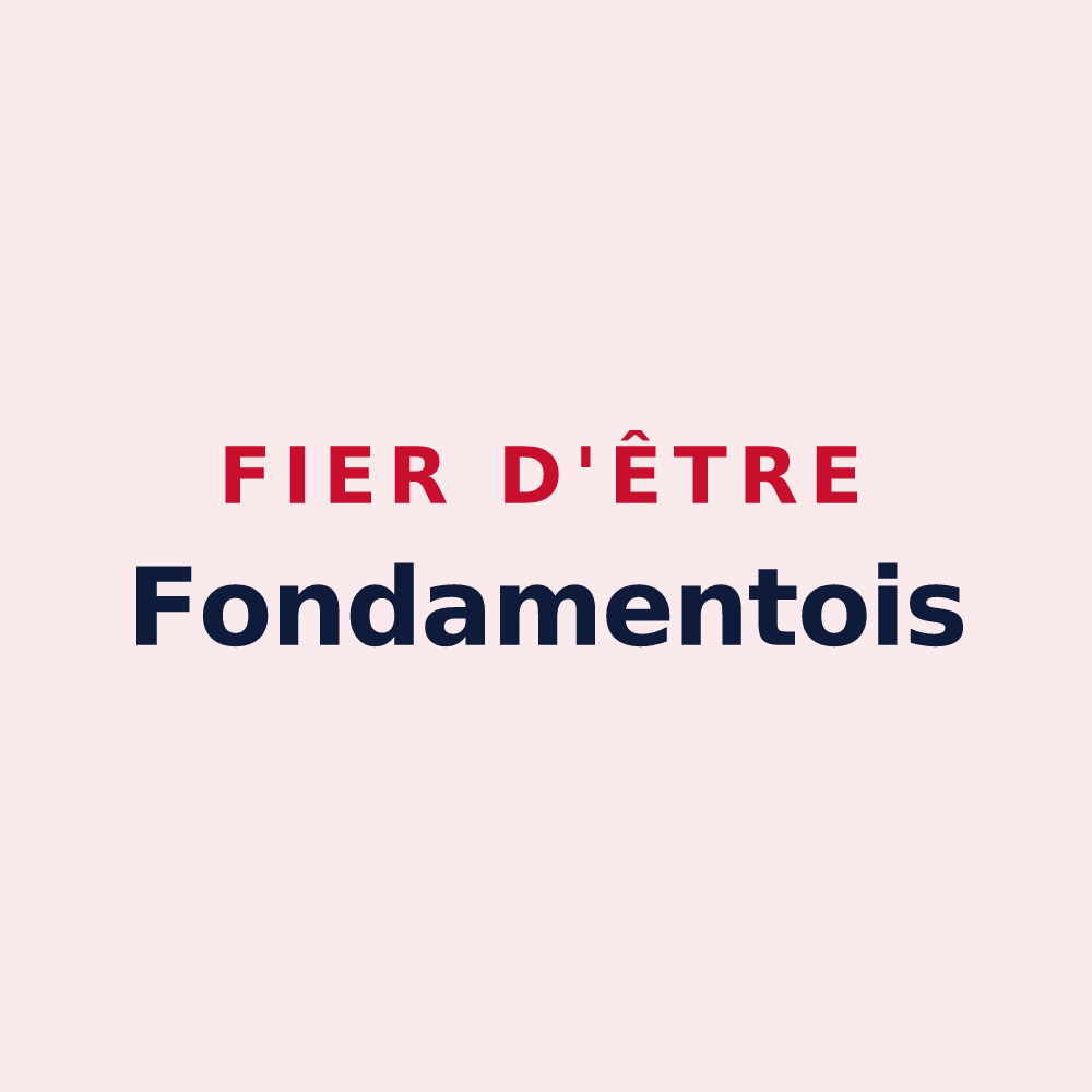 Magnet « Fier d'être Fondamentois » — design pour Fondamente