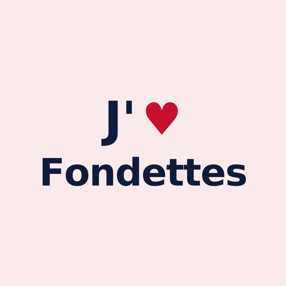 Magnet personnalisé Fondettes — design J'aime Fondettes