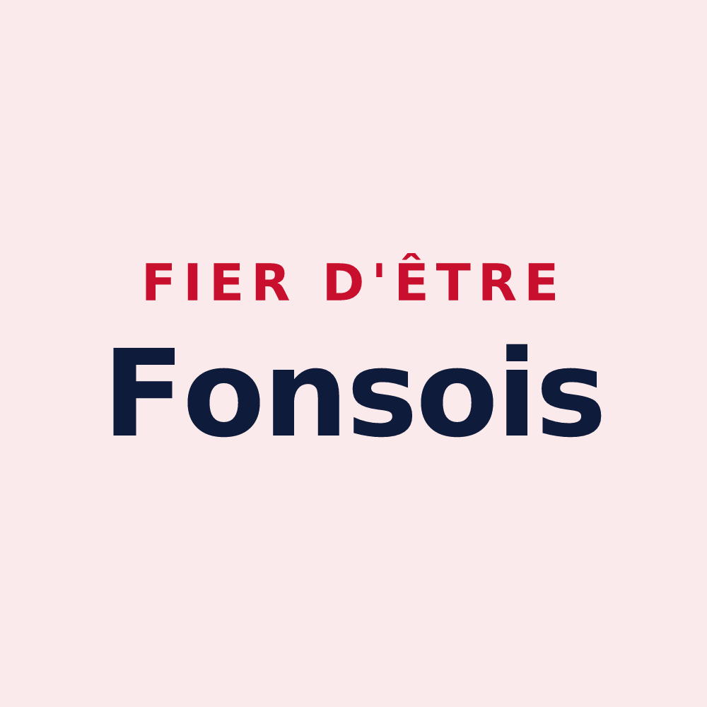 Magnet « Fier d'être Fonsois » — design pour Fons