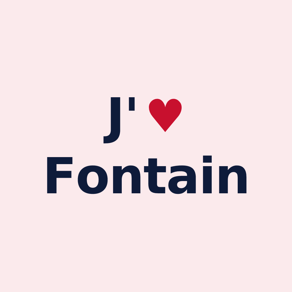 Magnet personnalisé Fontain — design J'aime Fontain