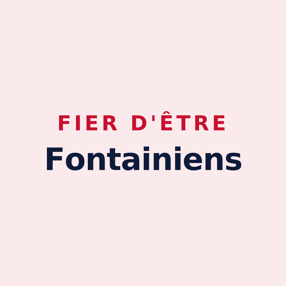 Magnet « Fier d'être Fontainiens » — design pour Fontaine