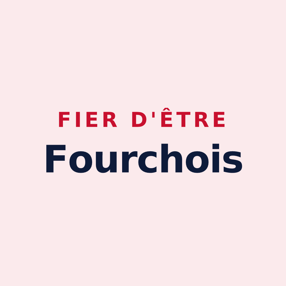 Magnet « Fier d'être Fourchois » — design pour Fontaine-Fourches