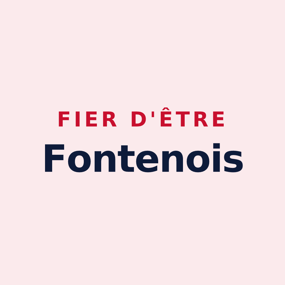 Magnet « Fier d'être Fontenois » — design pour Fontaine-Henry