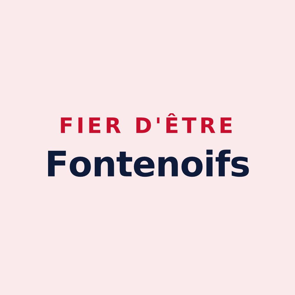 Magnet « Fier d'être Fontenoifs » — design pour Fontaine-l'Abbé