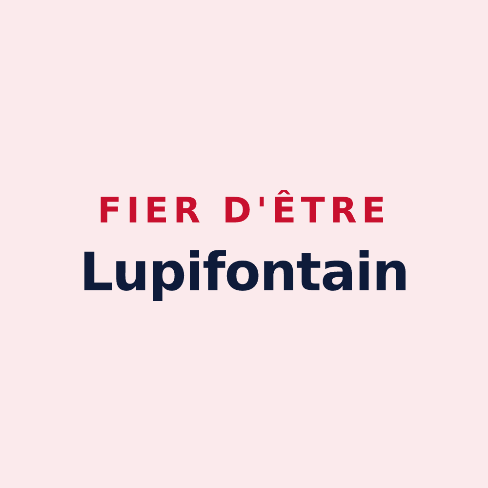 Magnet « Fier d'être Lupifontain » — design pour Fontaine-la-Louvet