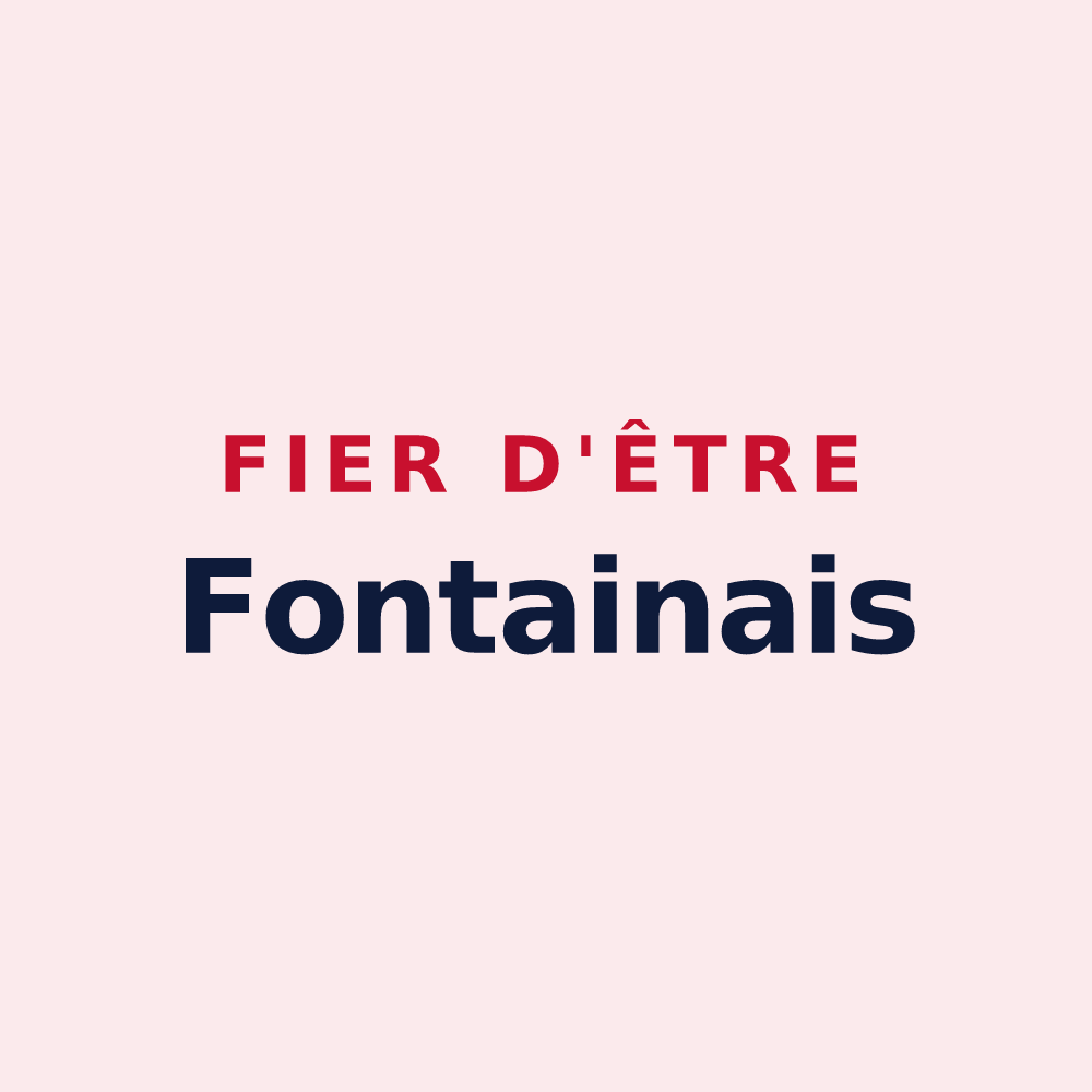 Magnet « Fier d'être Fontainais » — design pour Fontaine-la-Mallet
