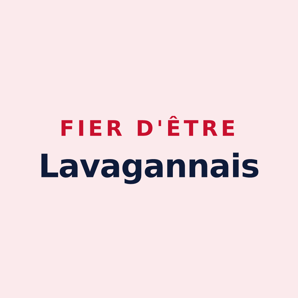 Magnet « Fier d'être Lavagannais » — design pour Fontaine-Lavaganne