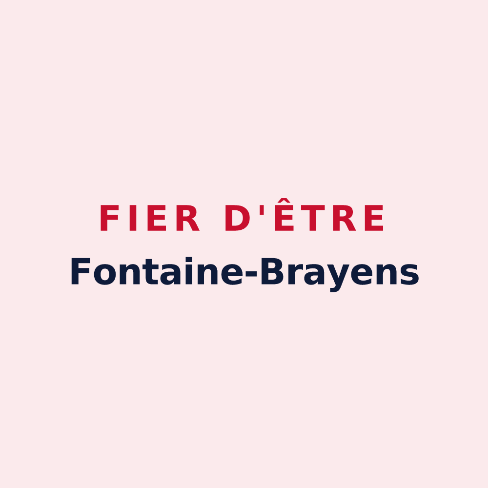 Magnet « Fier d'être Fontaine-Brayens » — design pour Fontaine-le-Pin