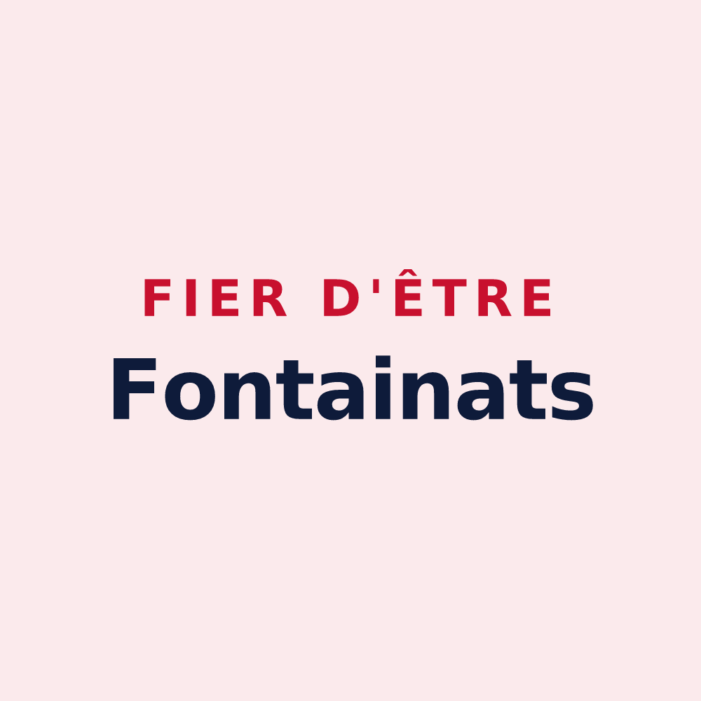 Magnet « Fier d'être Fontainats » — design pour Fontaine-les-Grès