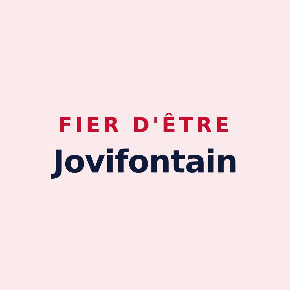 Magnet « Fier d'être Jovifontain » — design pour Fontaine-sous-Jouy