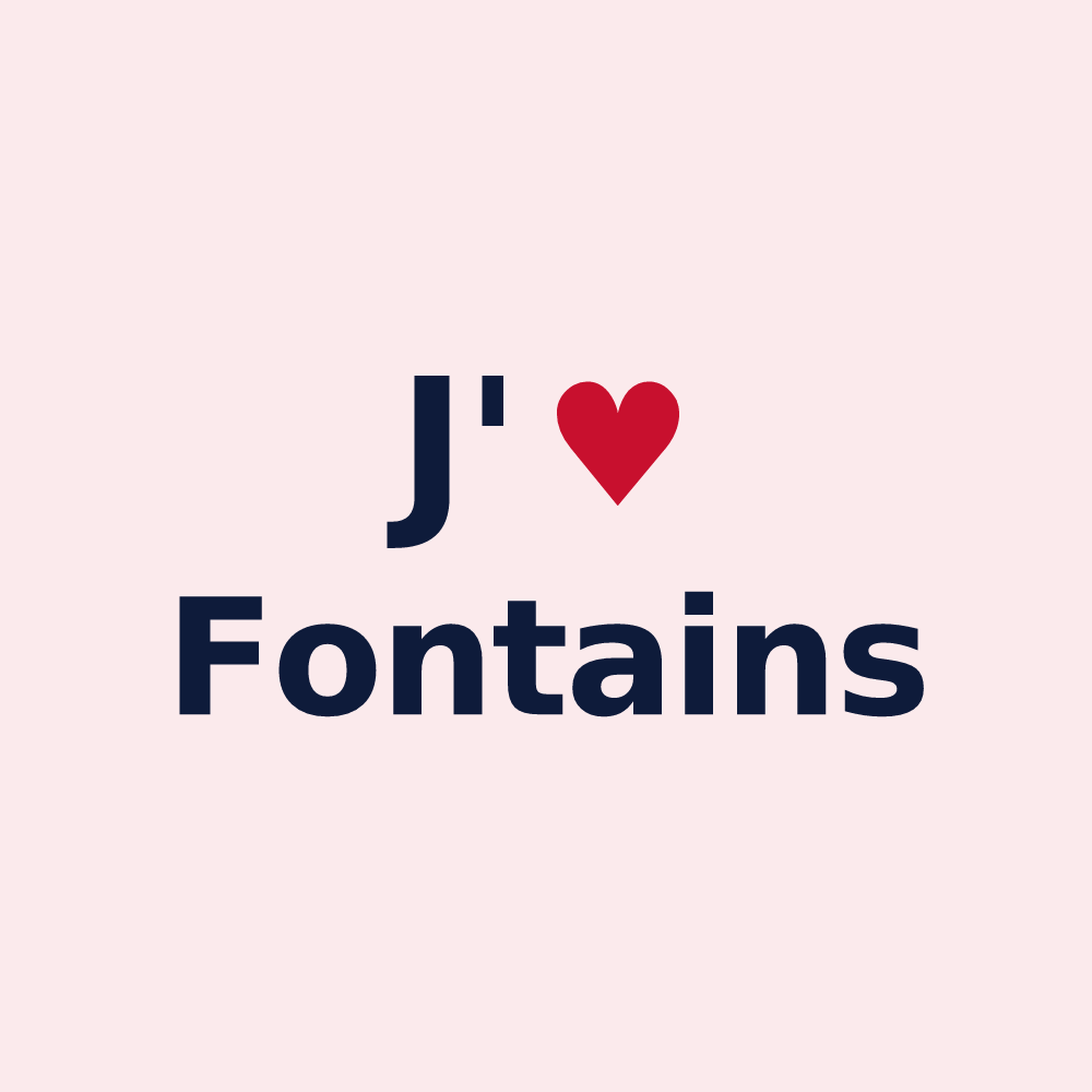 Magnet personnalisé Fontains — design J'aime Fontains