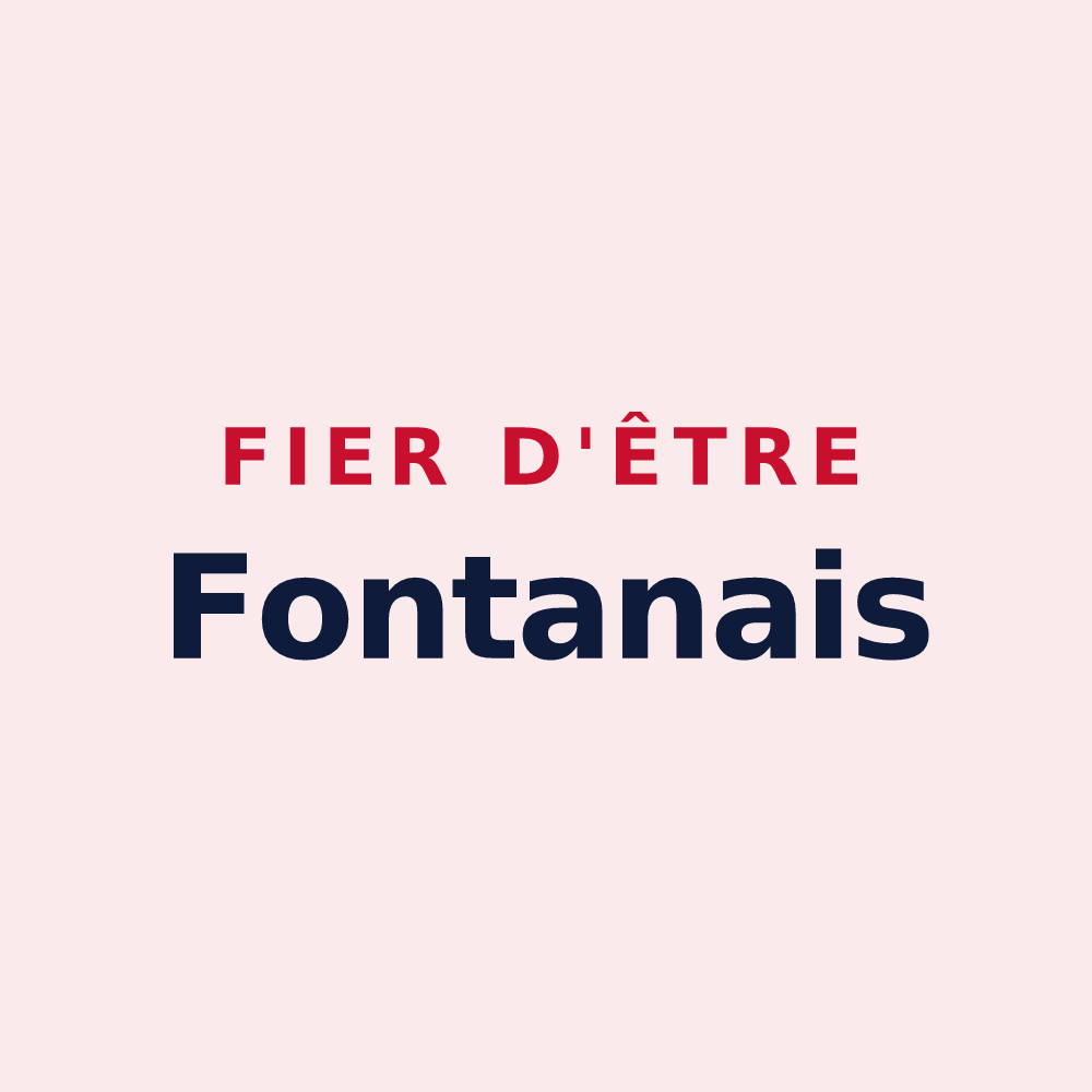 Magnet « Fier d'être Fontanais » — design pour Fontanès