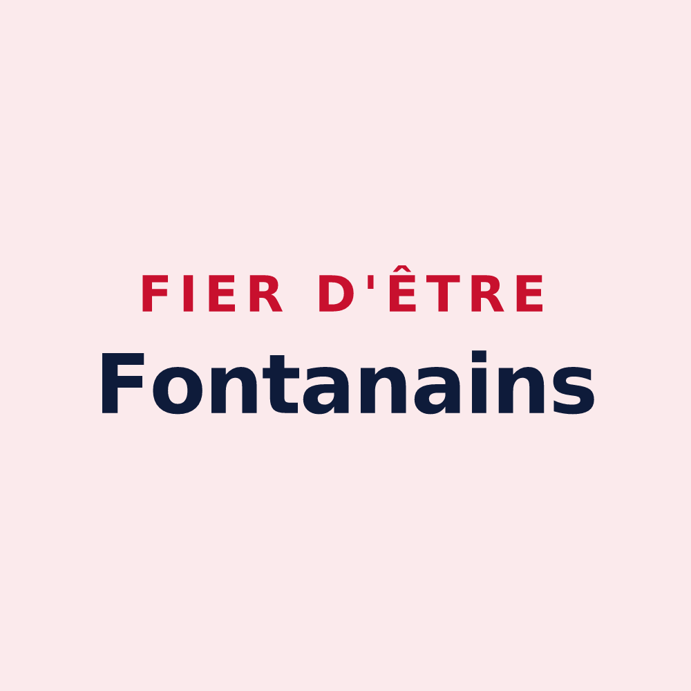 Magnet « Fier d'être Fontanains » — design pour Fontans
