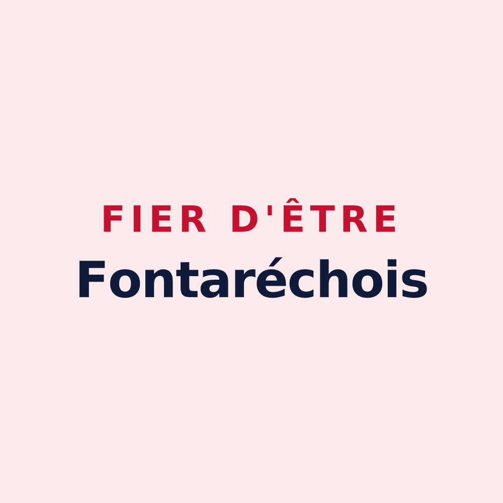 Magnet « Fier d'être Fontaréchois » — design pour Fontarèches