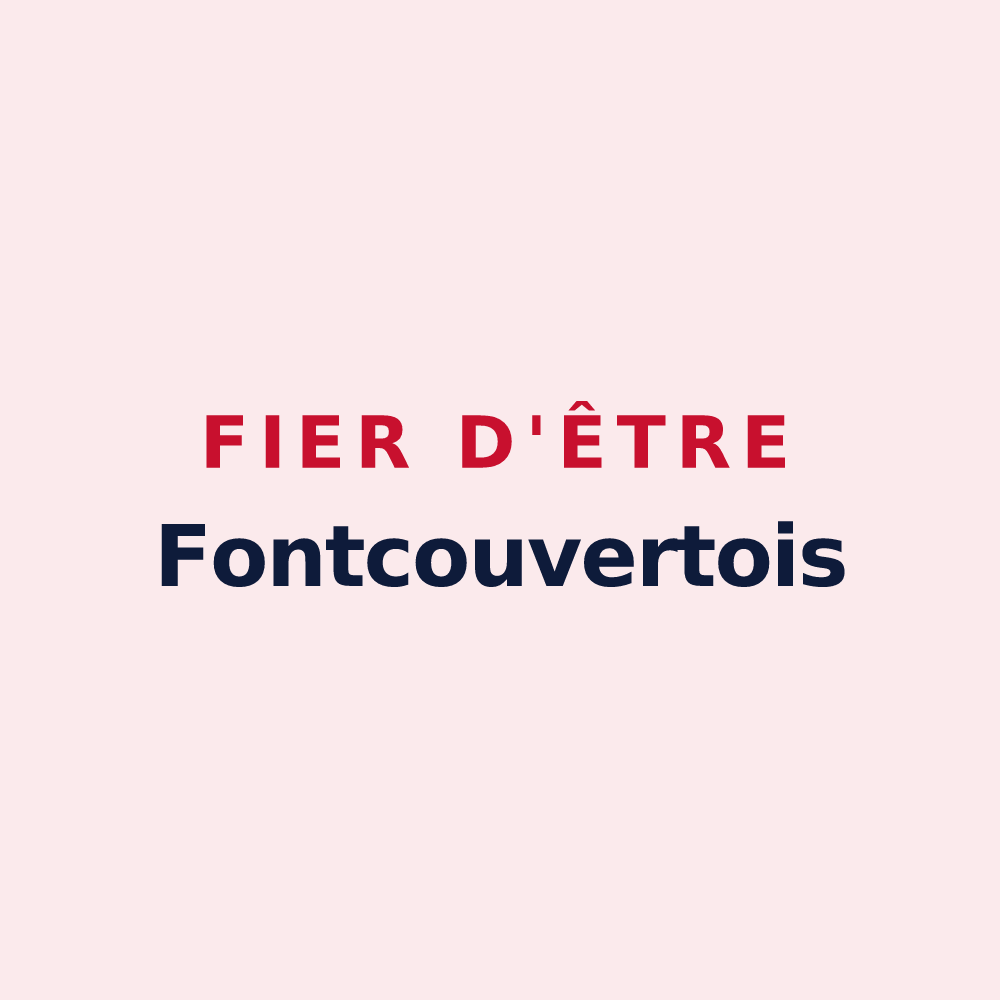 Magnet « Fier d'être Fontcouvertois » — design pour Fontcouverte