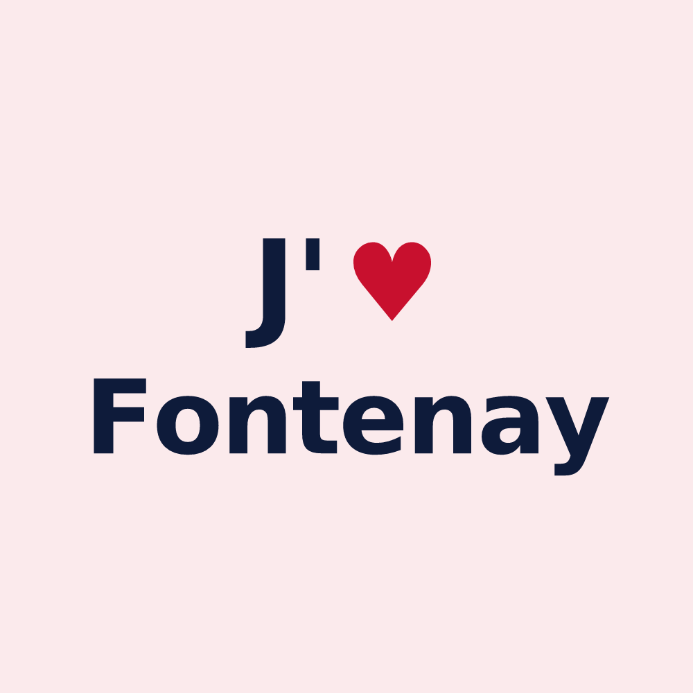 Magnet personnalisé Fontenay — design J'aime Fontenay