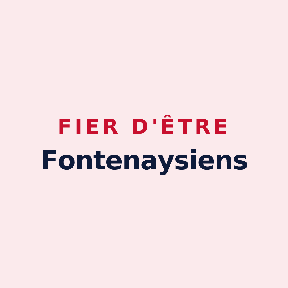 Magnet « Fier d'être Fontenaysiens » — design pour Fontenay