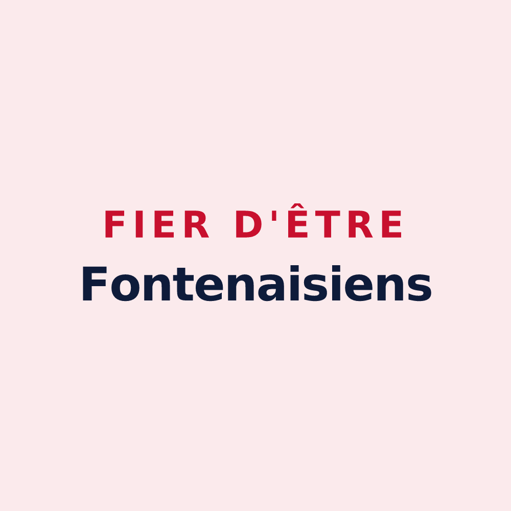 Magnet « Fier d'être Fontenaisiens » — design pour Fontenay-aux-Roses
