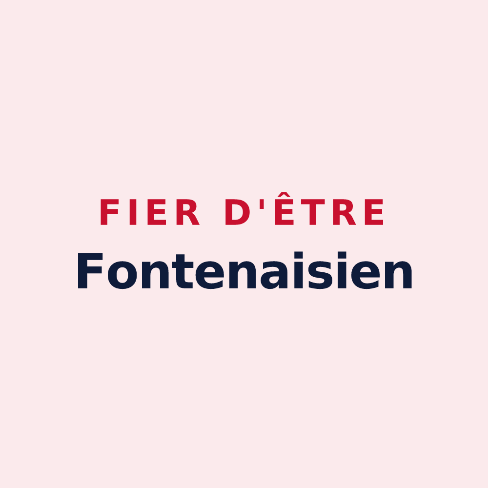 Magnet « Fier d'être Fontenaisien » — design pour Fontenay-sur-Eure