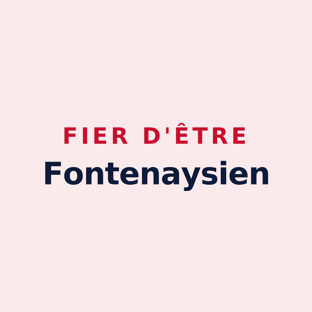 Magnet « Fier d'être Fontenaysien » — design pour Fontenay-sur-Vègre