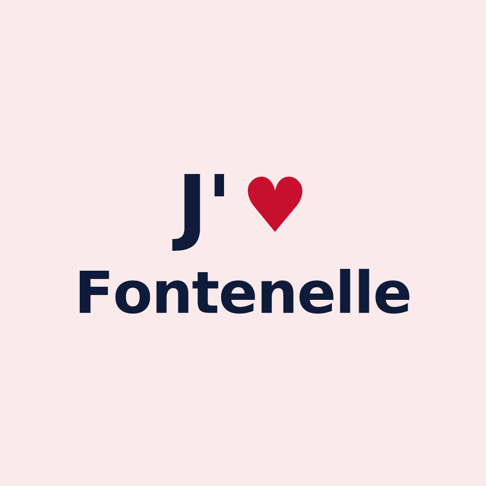 Magnet personnalisé Fontenelle — design J'aime Fontenelle