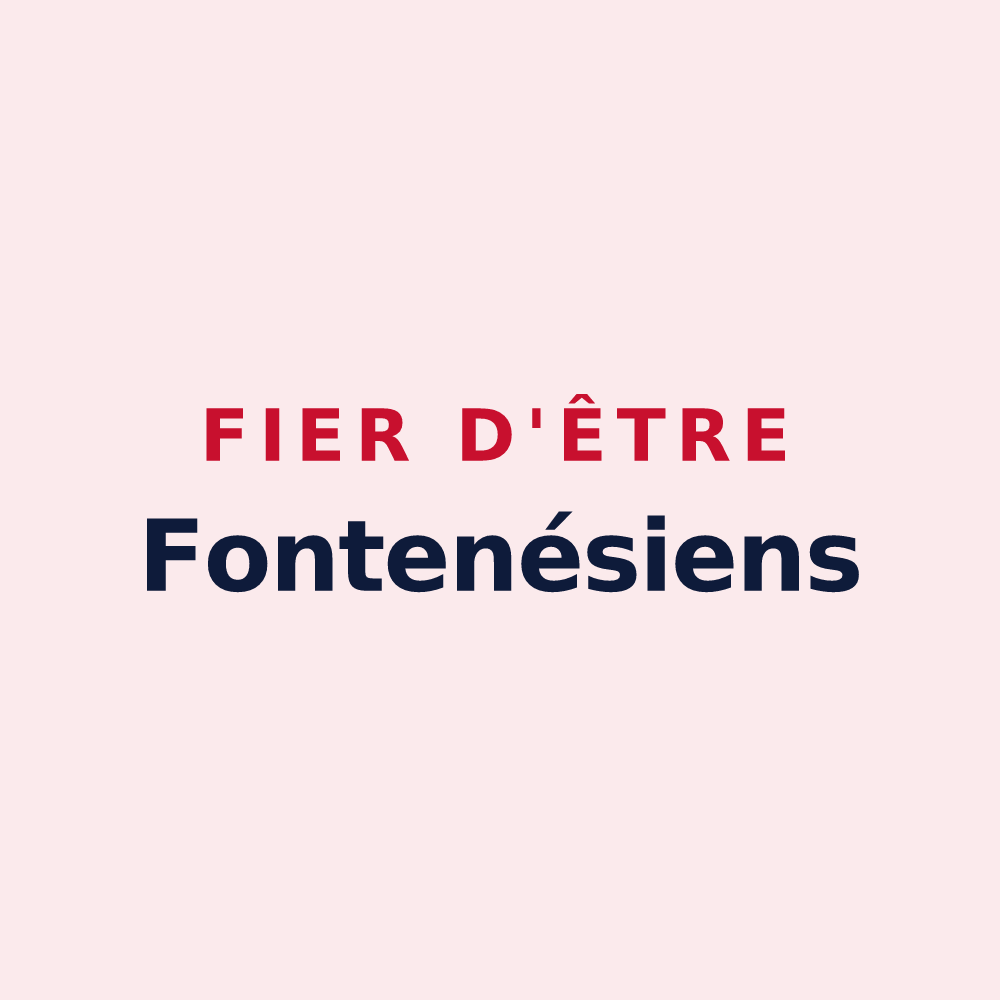 Magnet « Fier d'être Fontenésiens » — design pour Fontenet